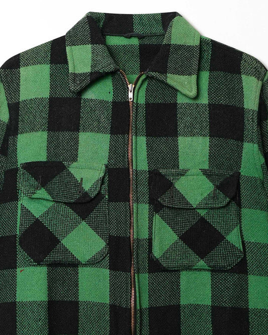 HERCULES GREEN BLACK WOOL JACKET