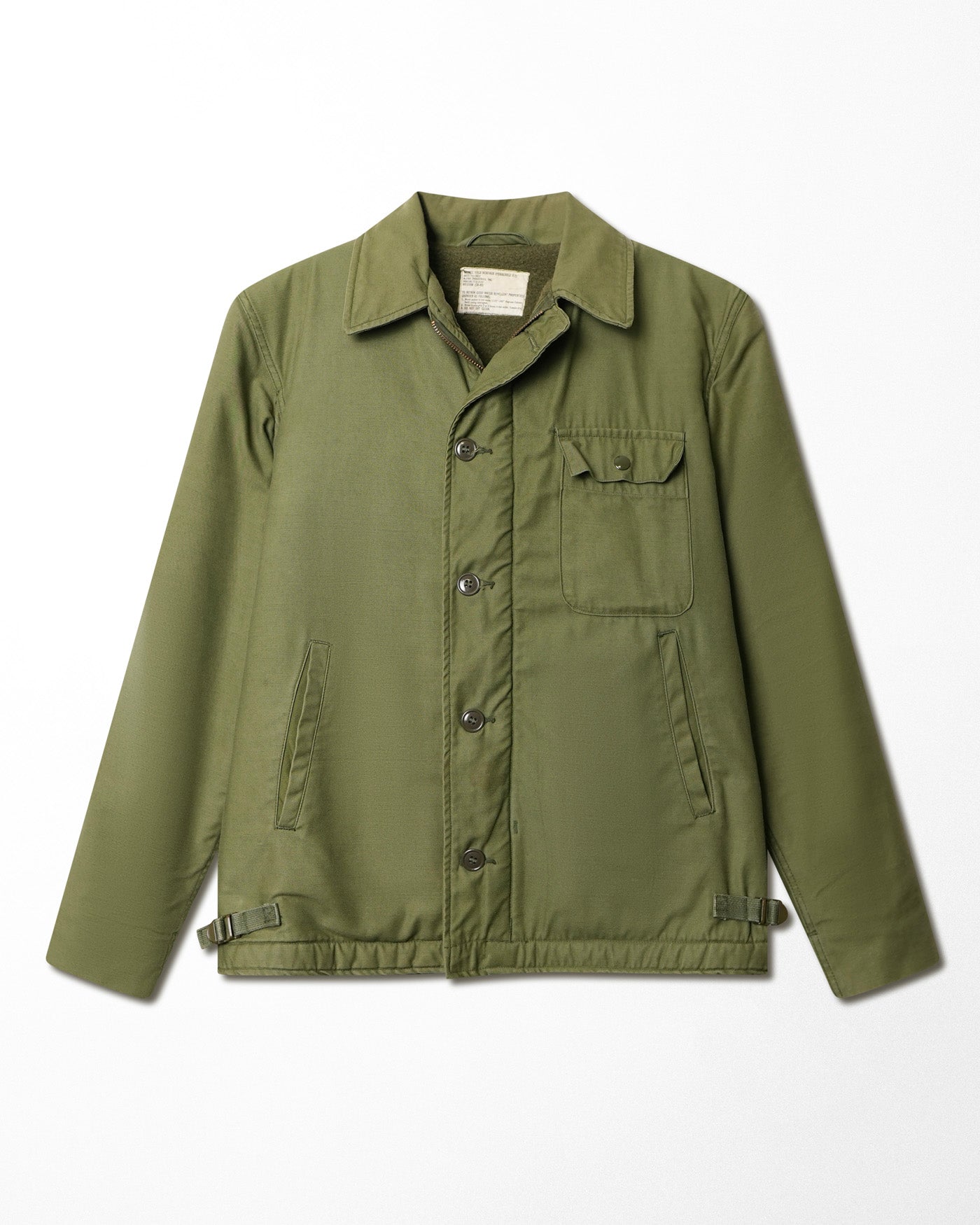 US ARMY A-2 GREEN DECK JACKET