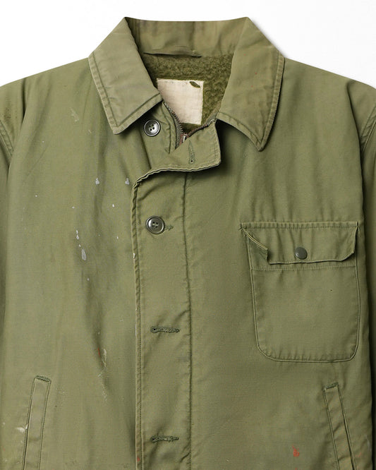 US ARMY A-2 GREEN DECK JACKET