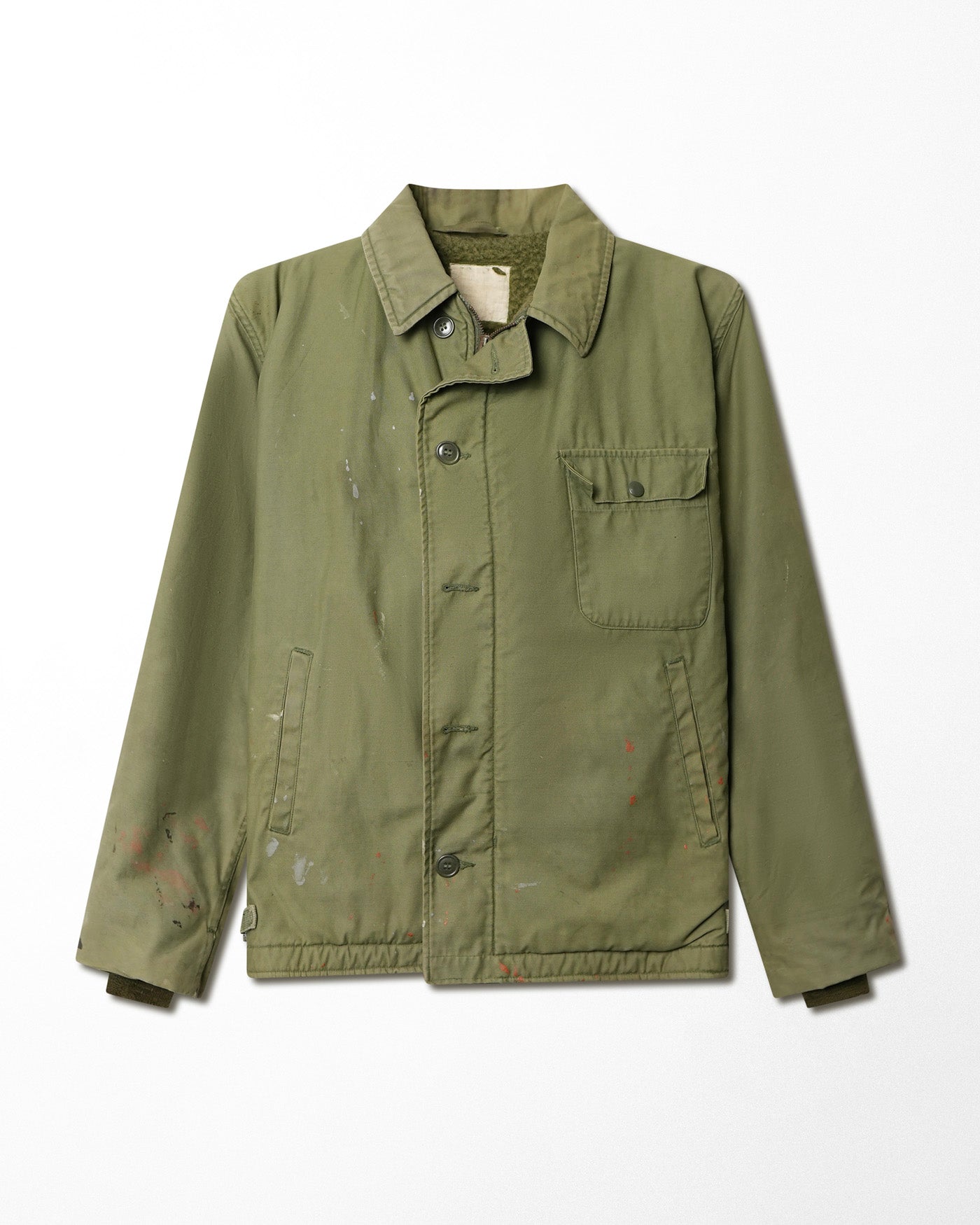 US ARMY A-2 GREEN DECK JACKET