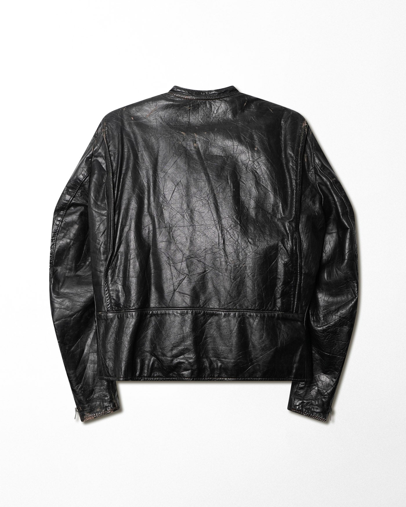 BROOKS LEATHER BLACK FADED JACKET