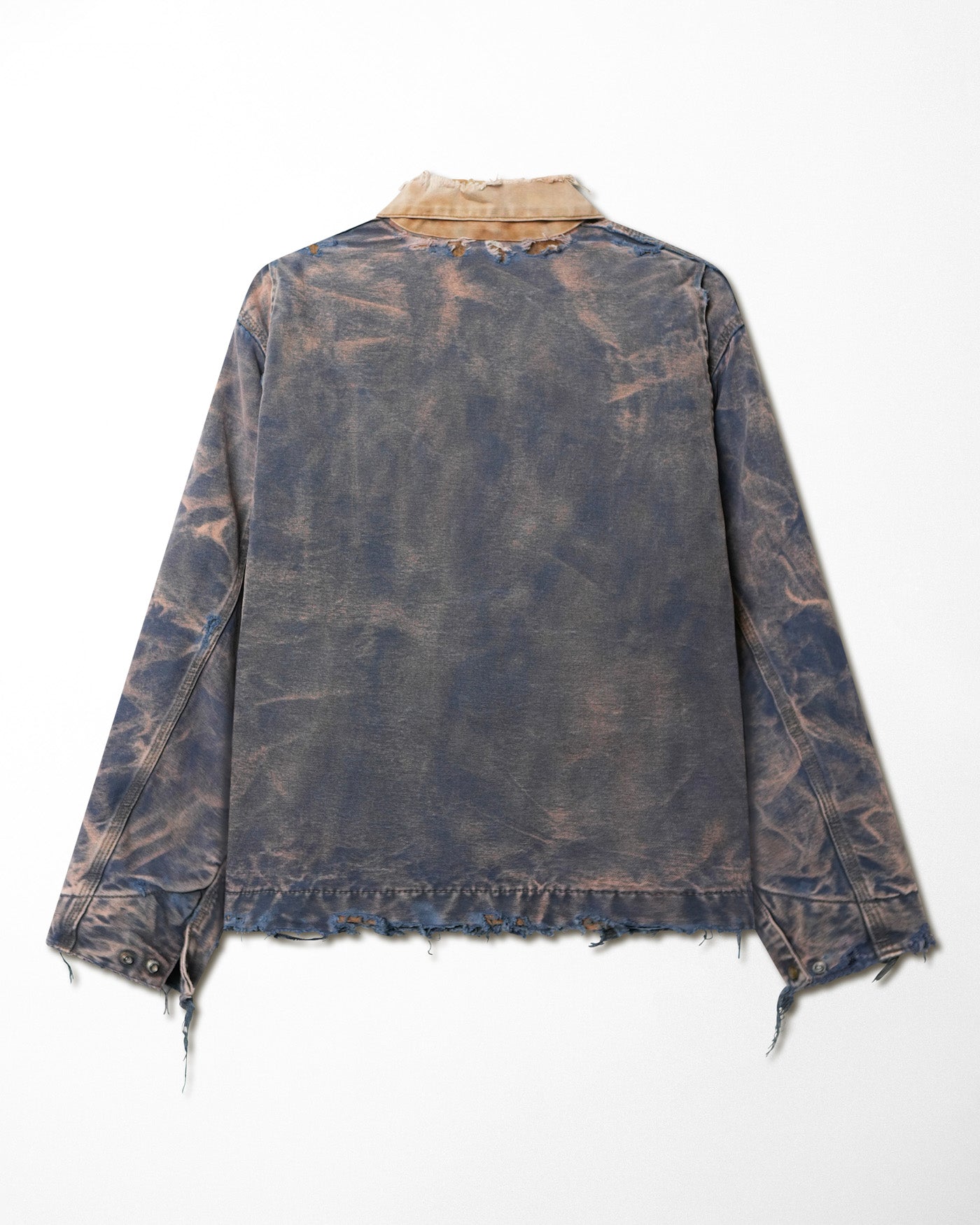 CARHARTT FADED AND DISTRESSED PURPLE DETROIT JACKET