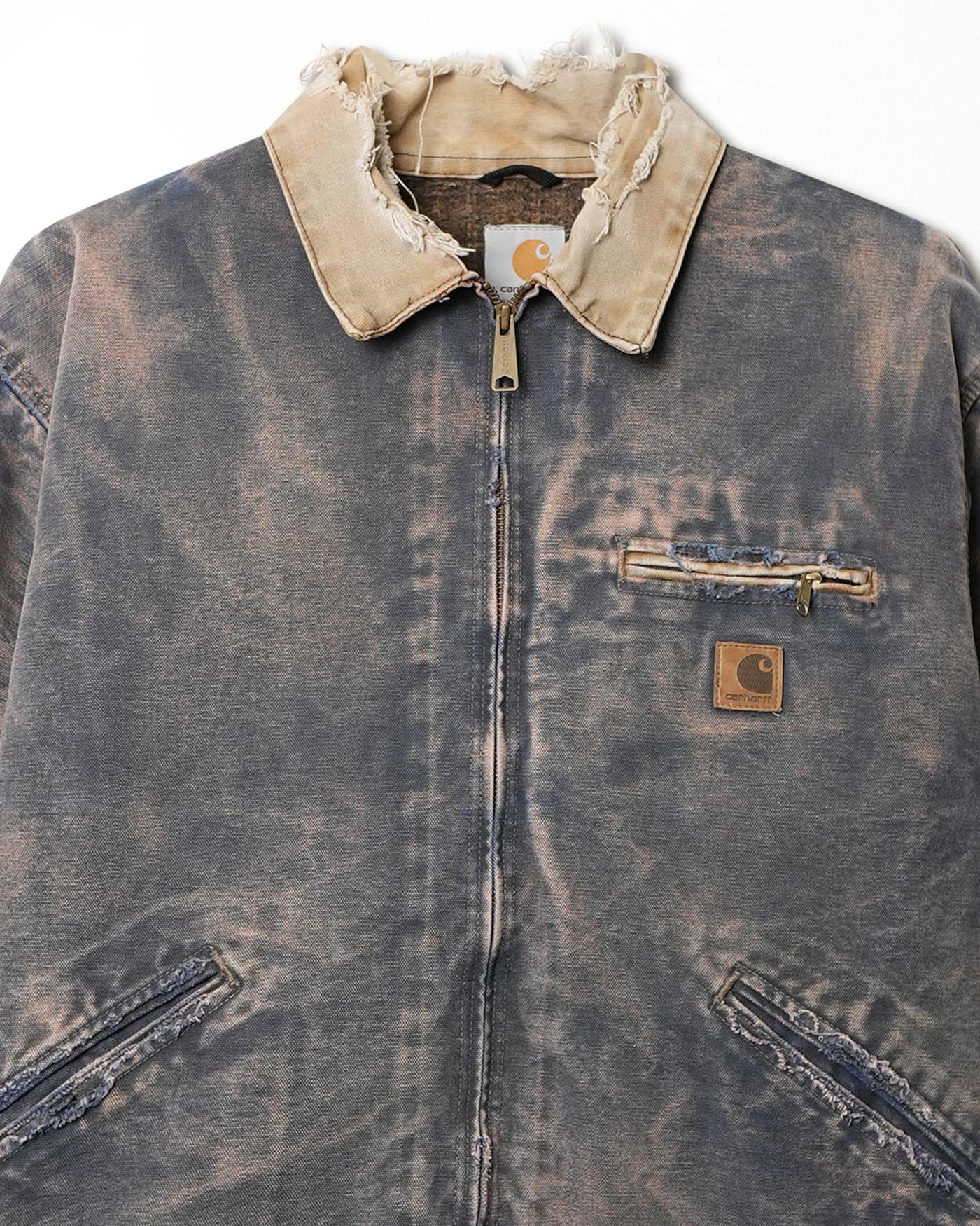 CARHARTT FADED AND DISTRESSED PURPLE DETROIT JACKET