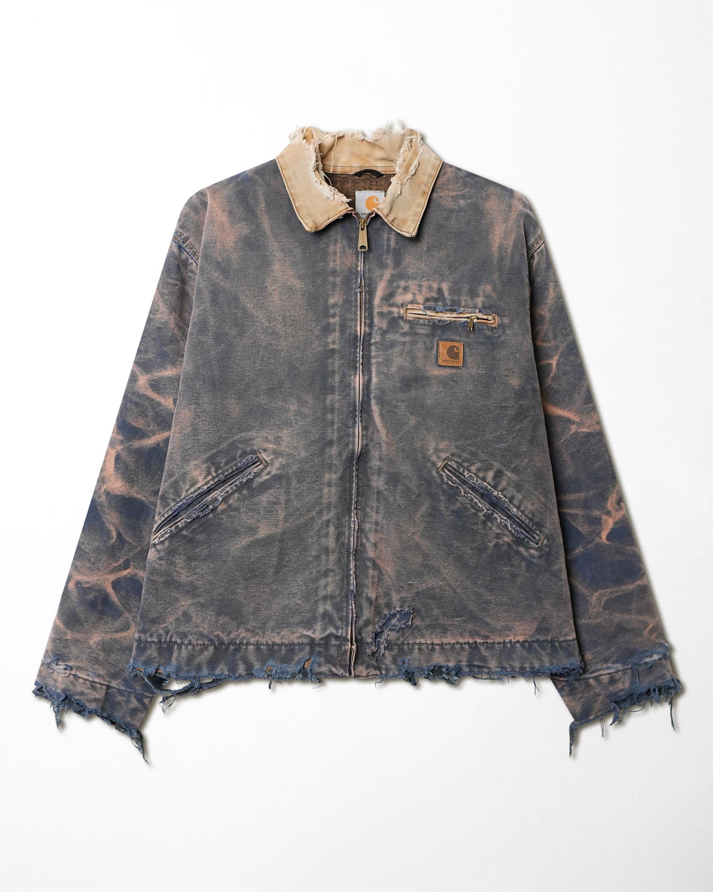 CARHARTT FADED AND DISTRESSED PURPLE DETROIT JACKET