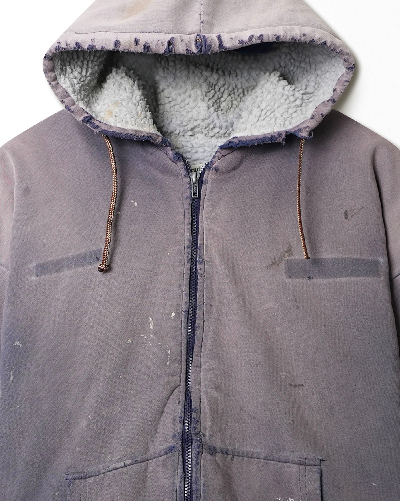 BAY TRADING PURPLE FADED STAINED HOODED JACKET