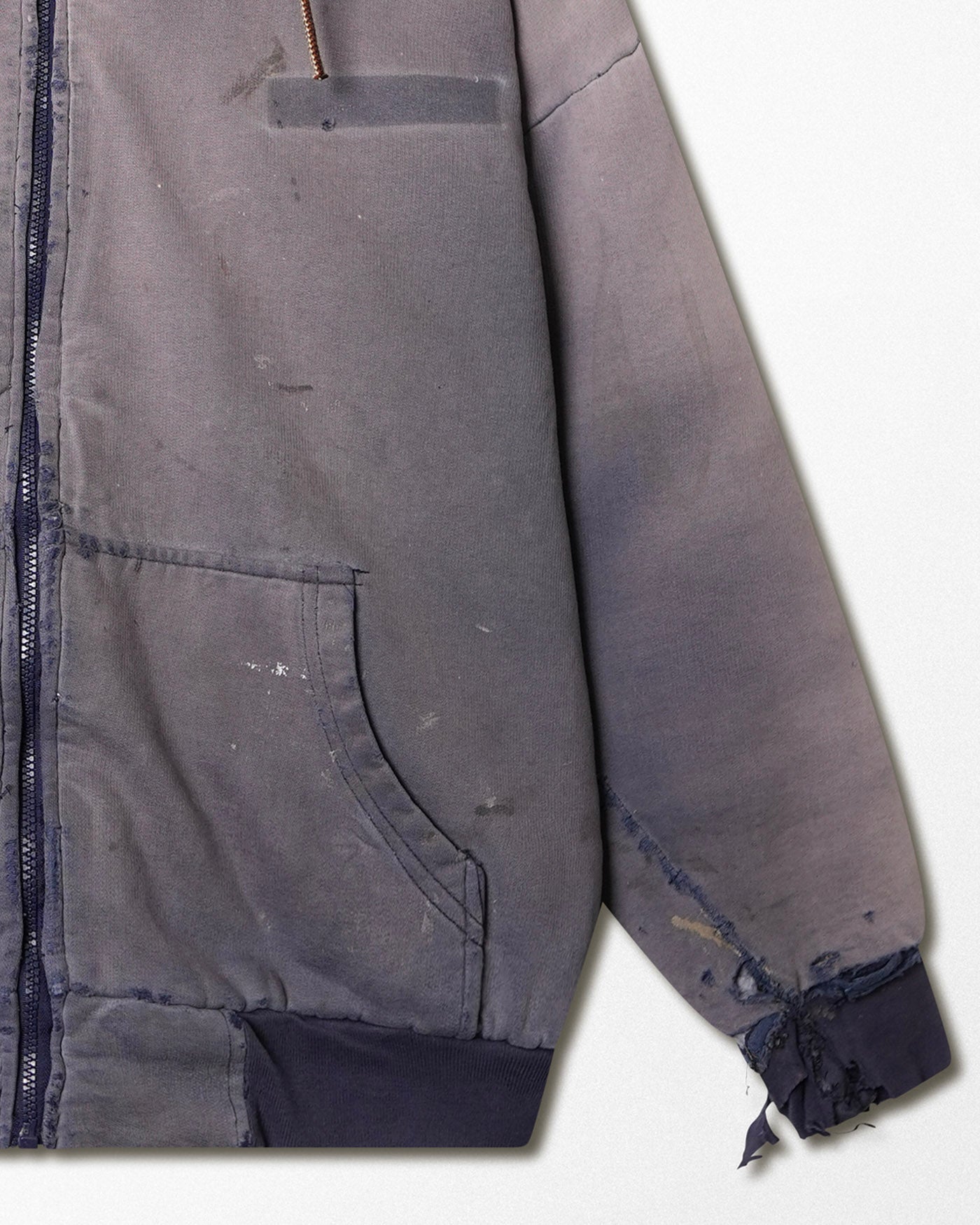 BAY TRADING PURPLE FADED STAINED HOODED JACKET
