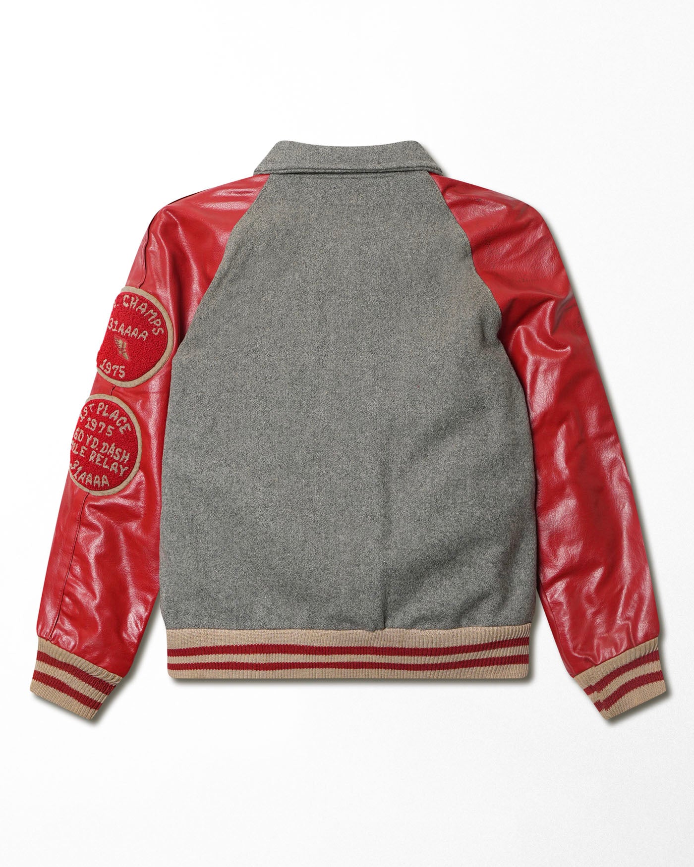 HOWE GREY RED VARSITY JACKET