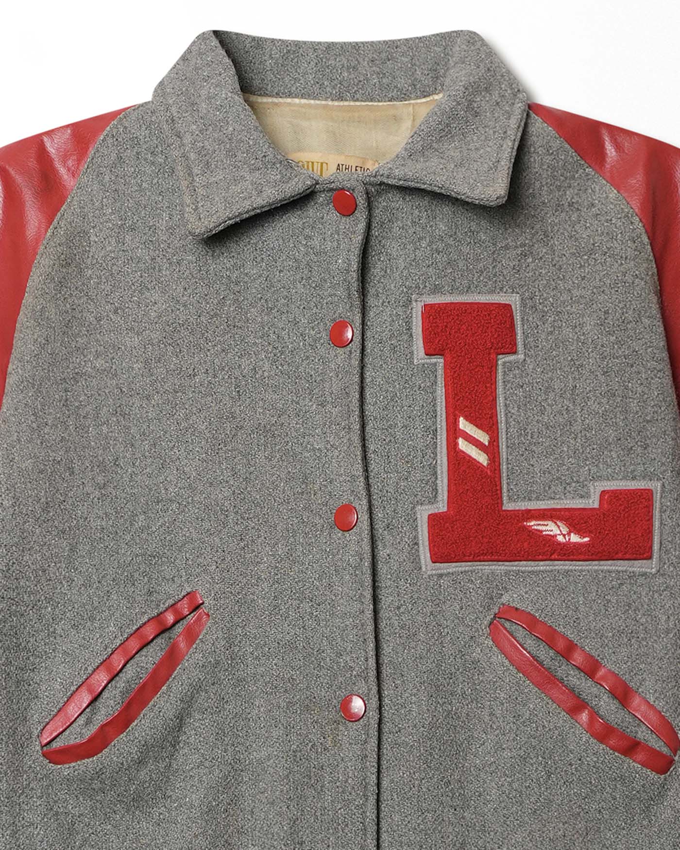 HOWE GREY RED VARSITY JACKET