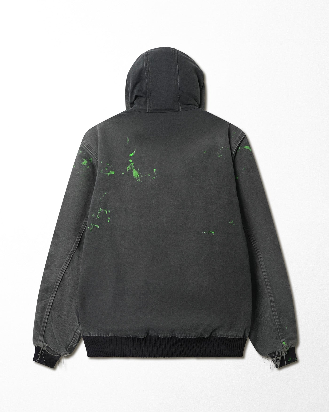 CARHARTT ACTIVE GREEN FADED AND STAINED JACKET