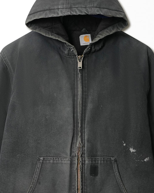 CARHARTT ACTIVE GREEN FADED AND STAINED JACKET