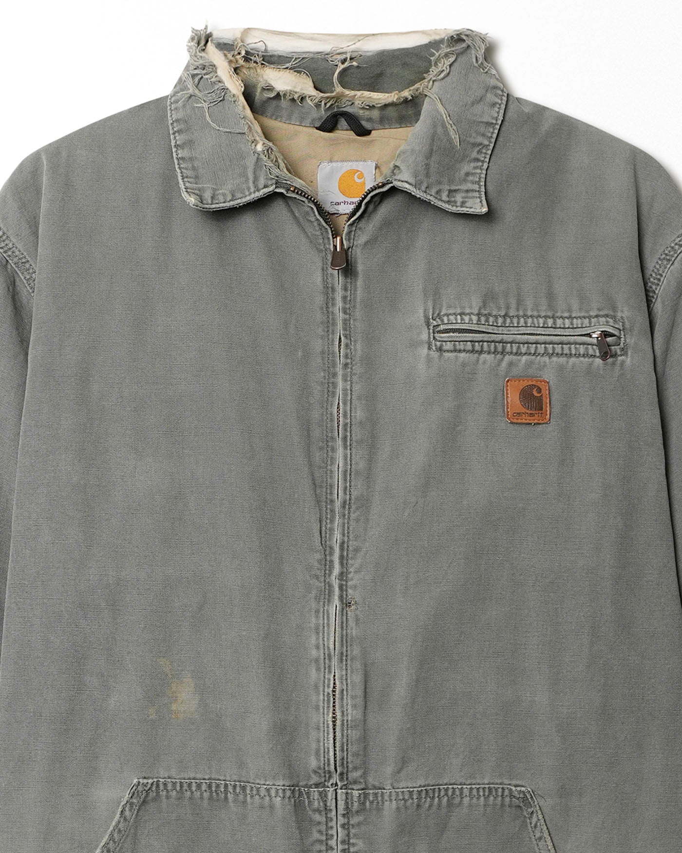 CARHARTT GREY DISTRESSED JACKET