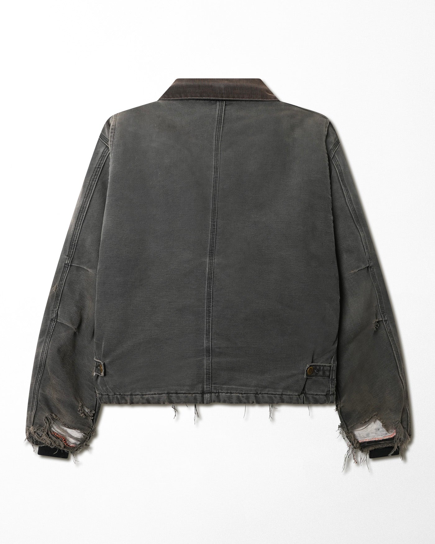 CARHARTT GREY FADED DISTRESSED ARTIC JACKET
