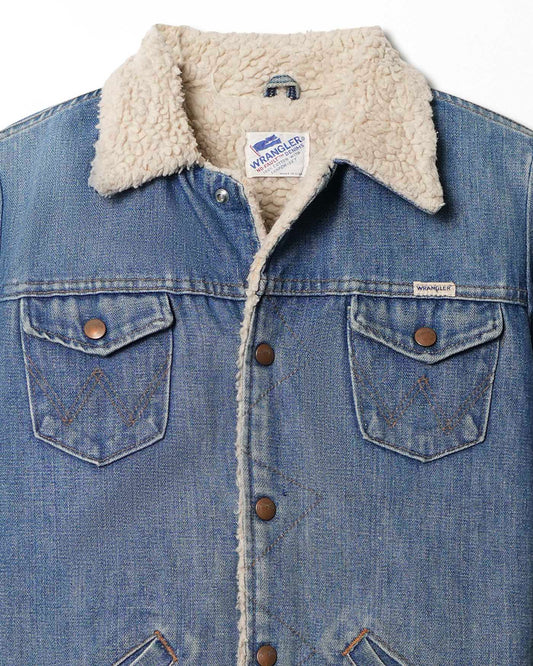 WRANGLER DARK WASH SHERPA JACKET
