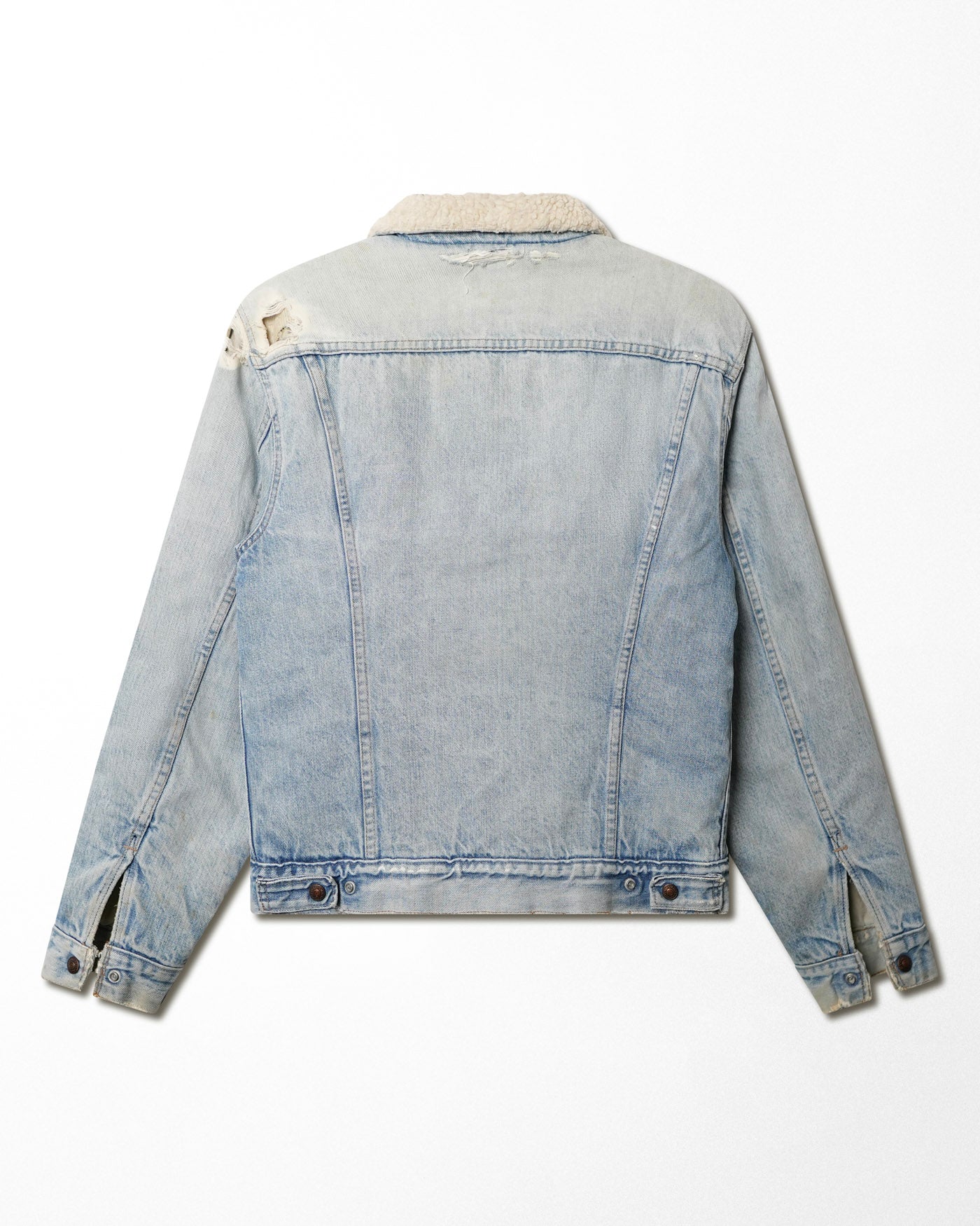 LEVI'S LIGHT WASH DENIM SHERPA JACKET