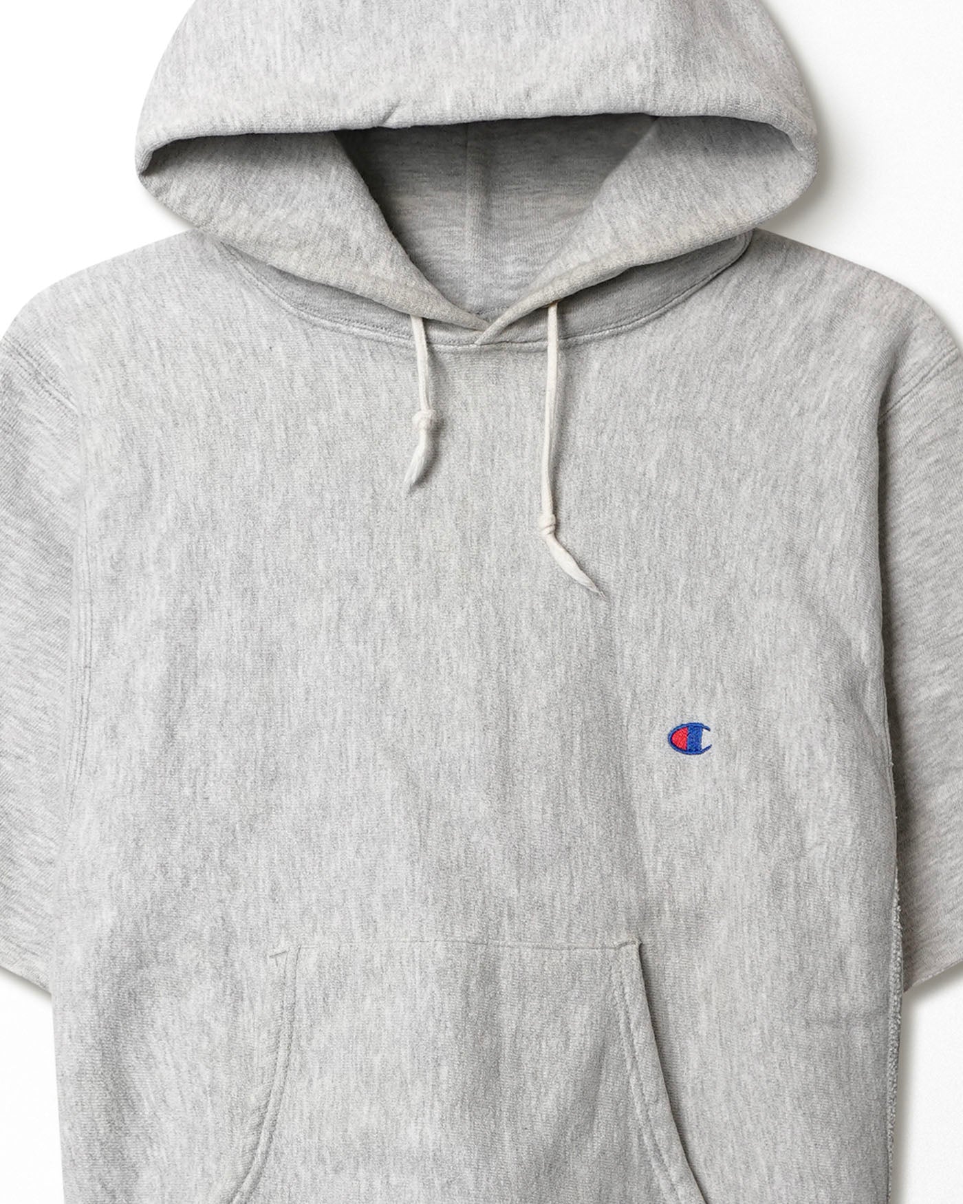 CHAMPION GREY SHORTSLEEVE HOODIE