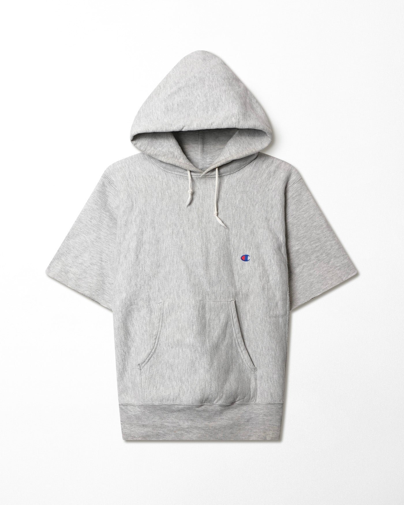 CHAMPION GREY SHORTSLEEVE HOODIE