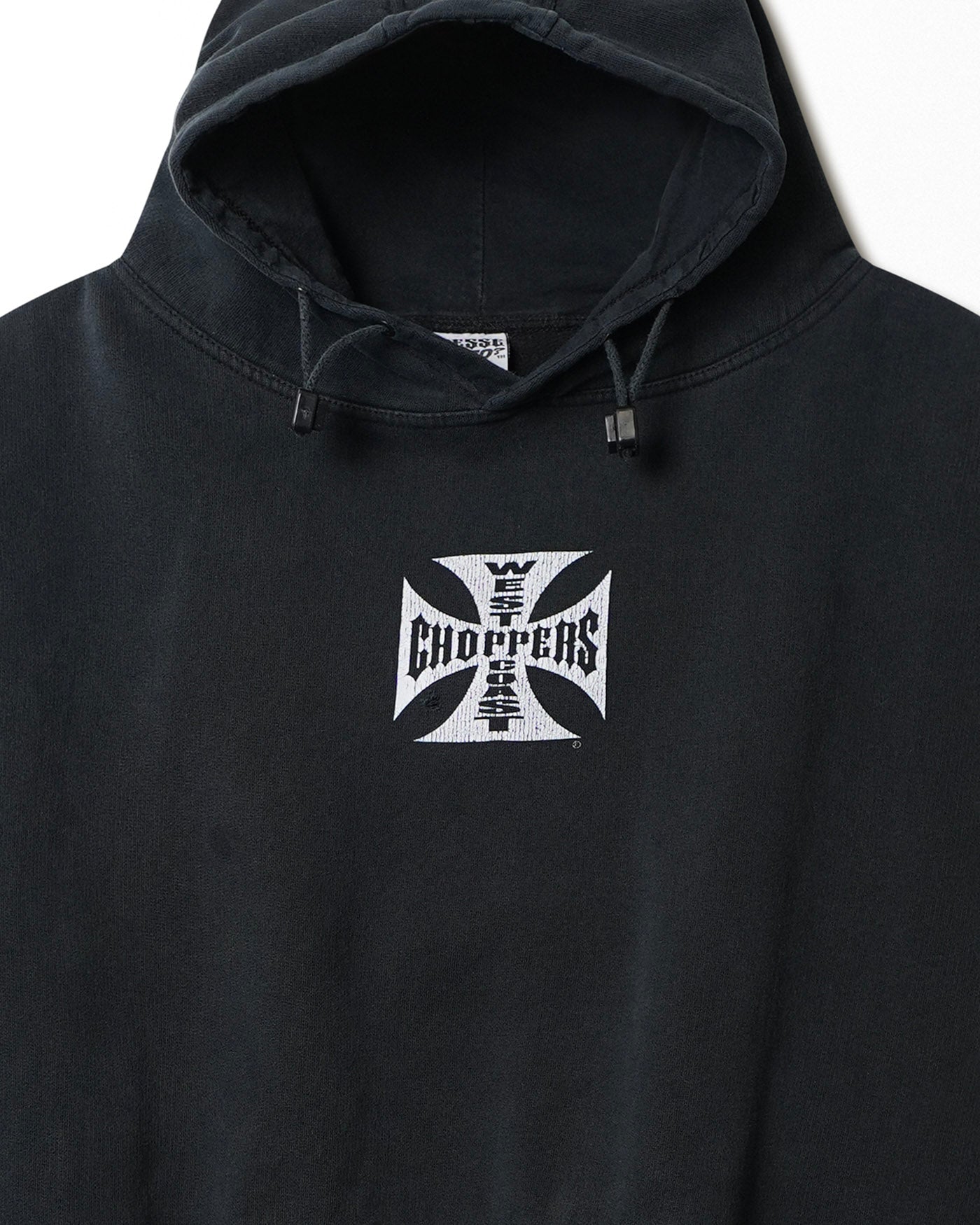 WEST COAST CHOPPERS "CLASSIC LOGO" BLACK FADED HOODIE