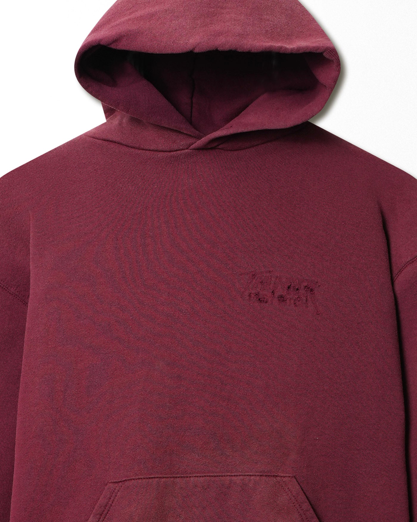 RUSSEL RED FADED HOODIE
