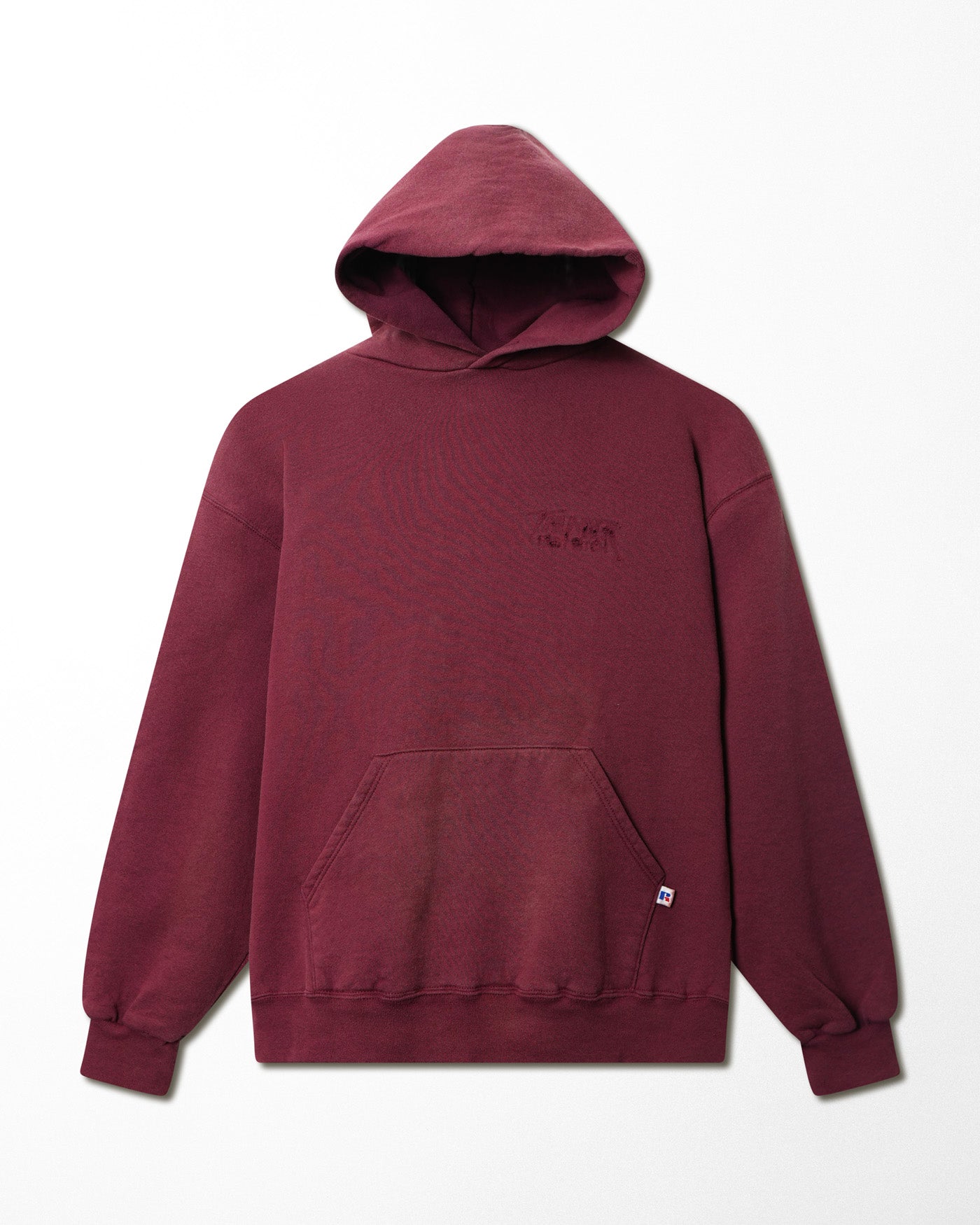 RUSSEL RED FADED HOODIE