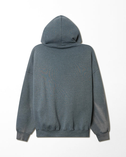 RUSSELL GREY FADED ZIP HOODIE