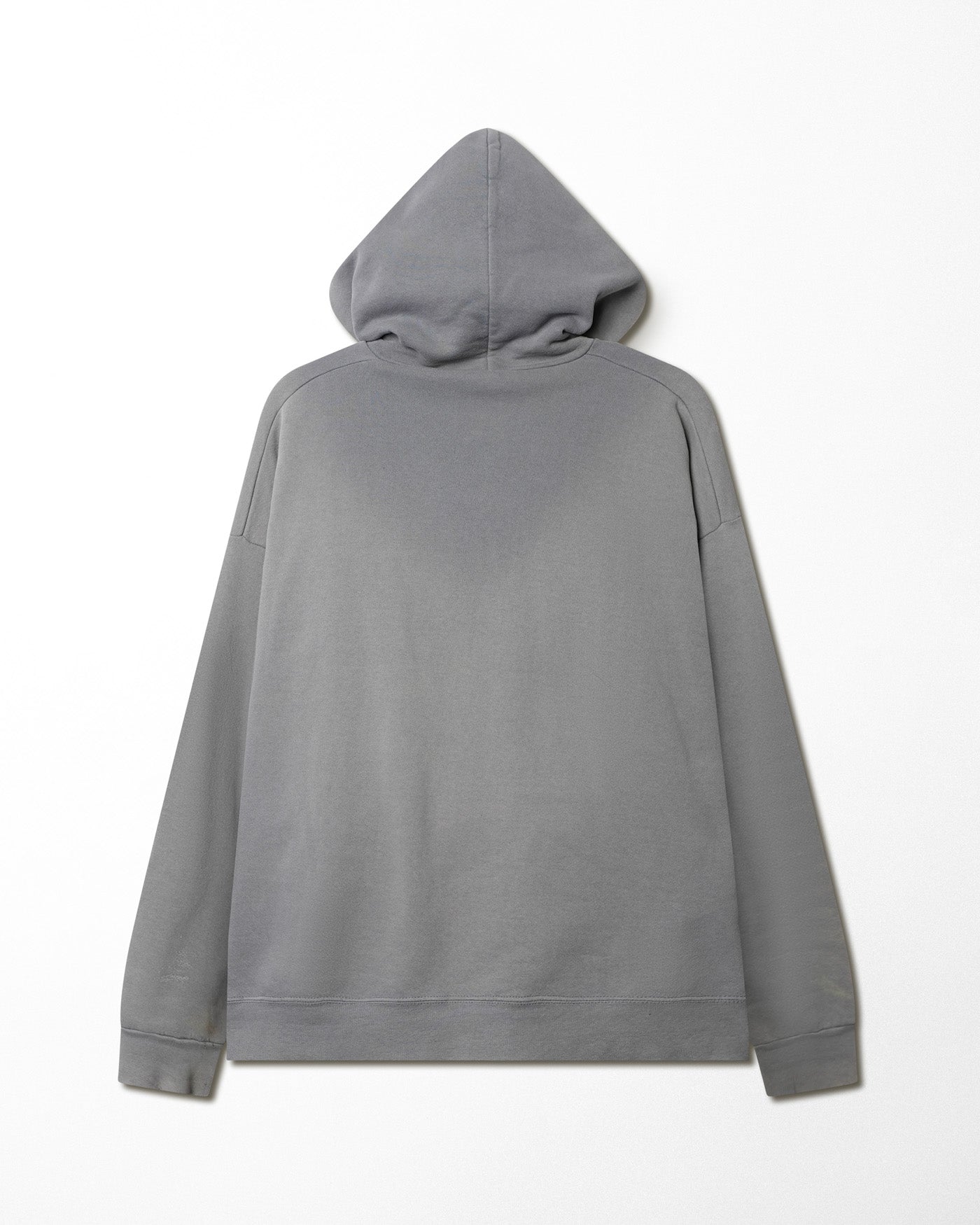 CHEETAH GREY FADED DISTRESSED ZIP HOODIE