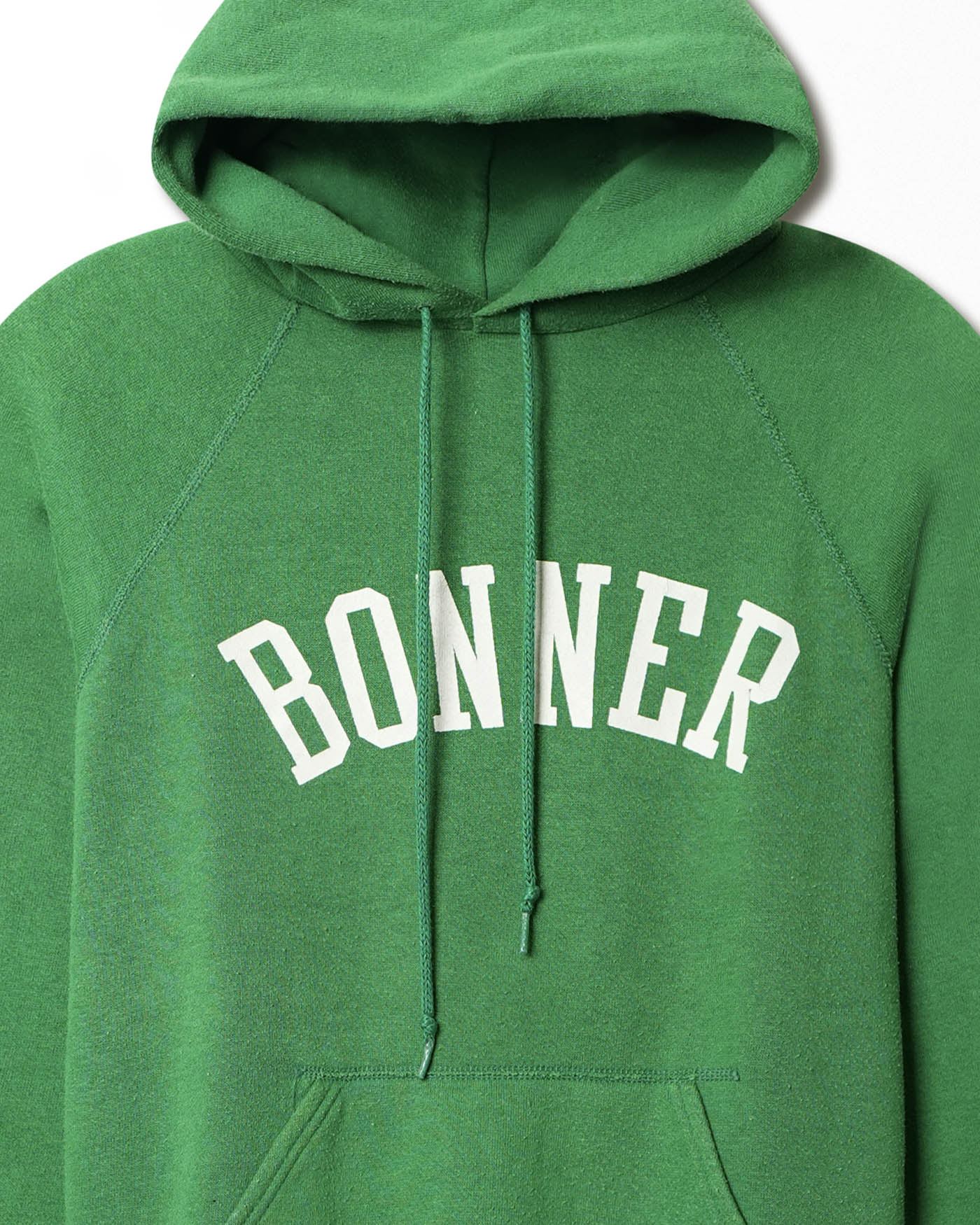 BW "BONNER" GREEN RAGLAN HOODIE