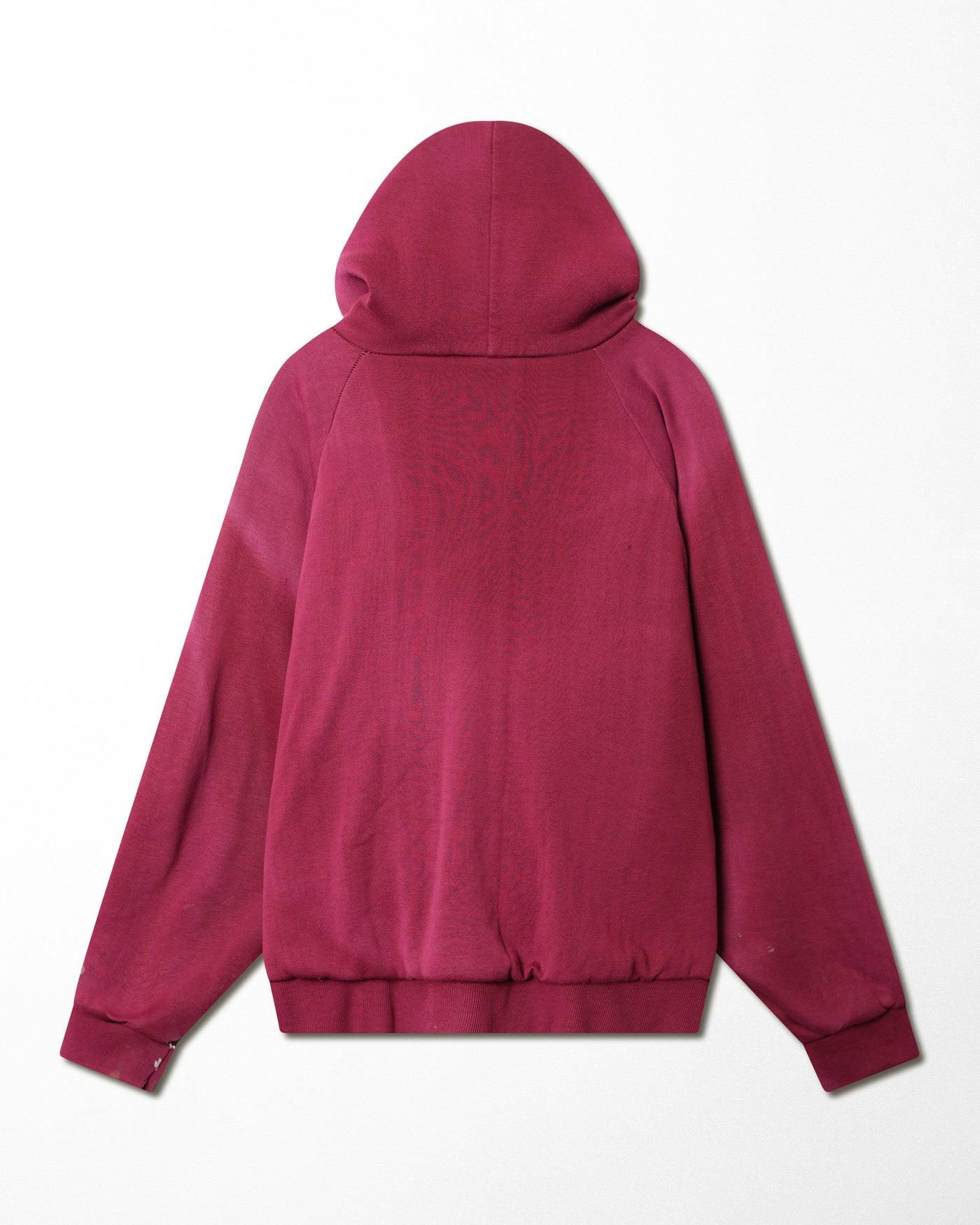 RED FADED THERMAL HOODIE
