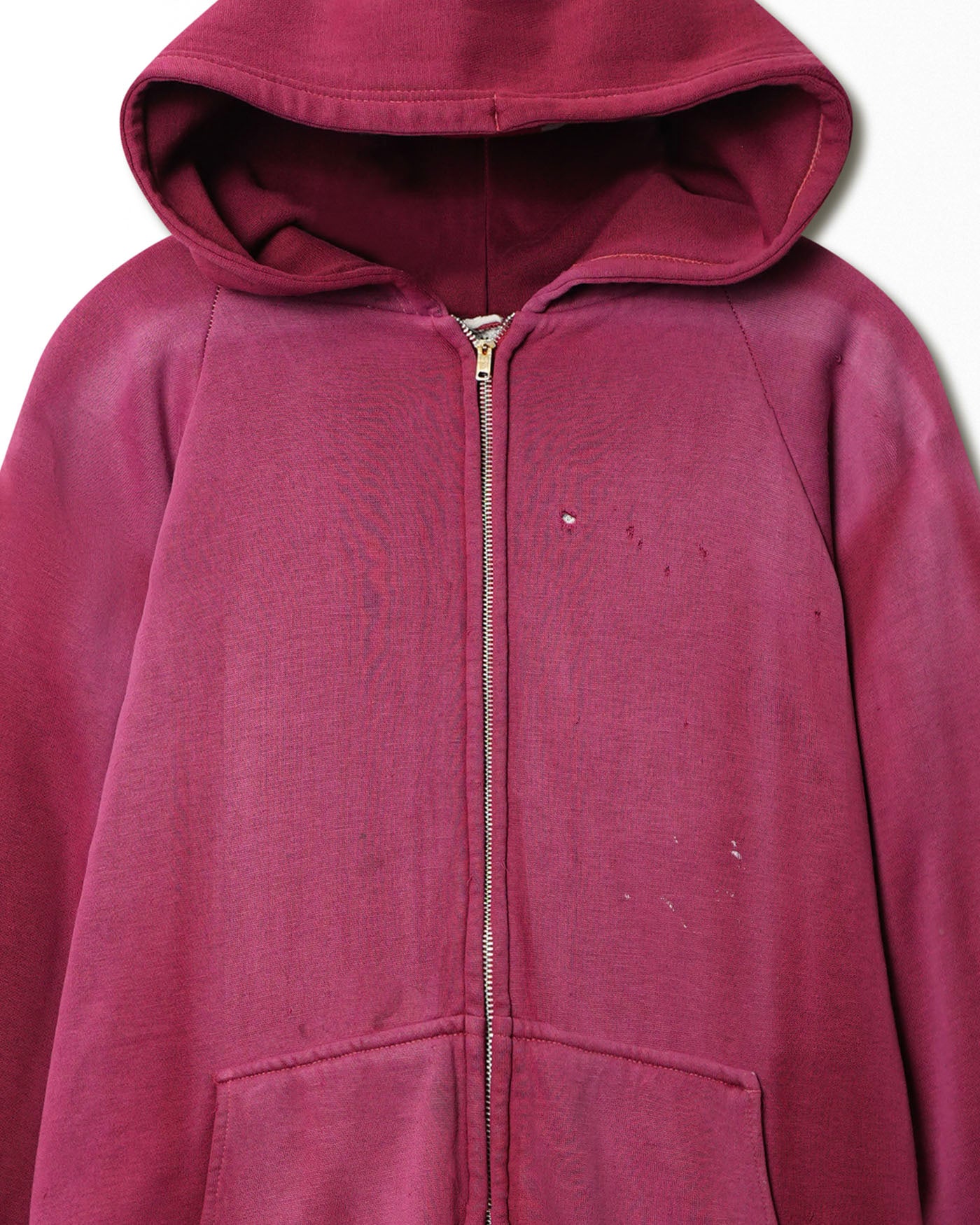 RED FADED THERMAL HOODIE