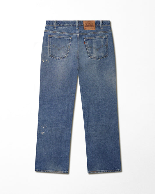 LEVI'S 517 ORANGE TAB MID-WASH FLARE DENIM