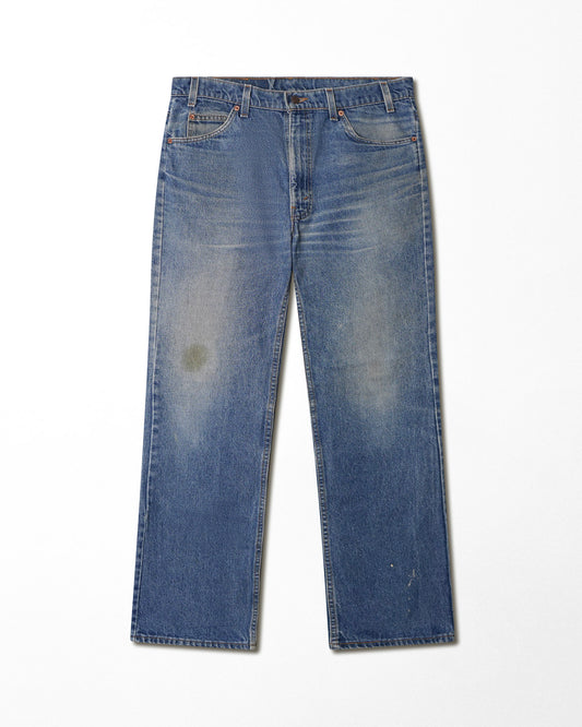 LEVI'S 517 ORANGE TAB MID-WASH FLARE DENIM