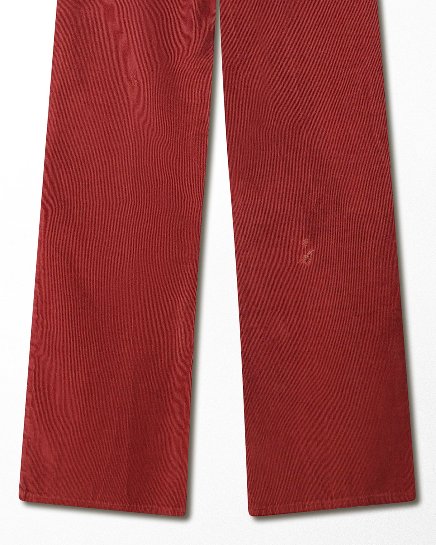 LEVI'S RED CORDUROY WHITE TAB FLARED JEANS