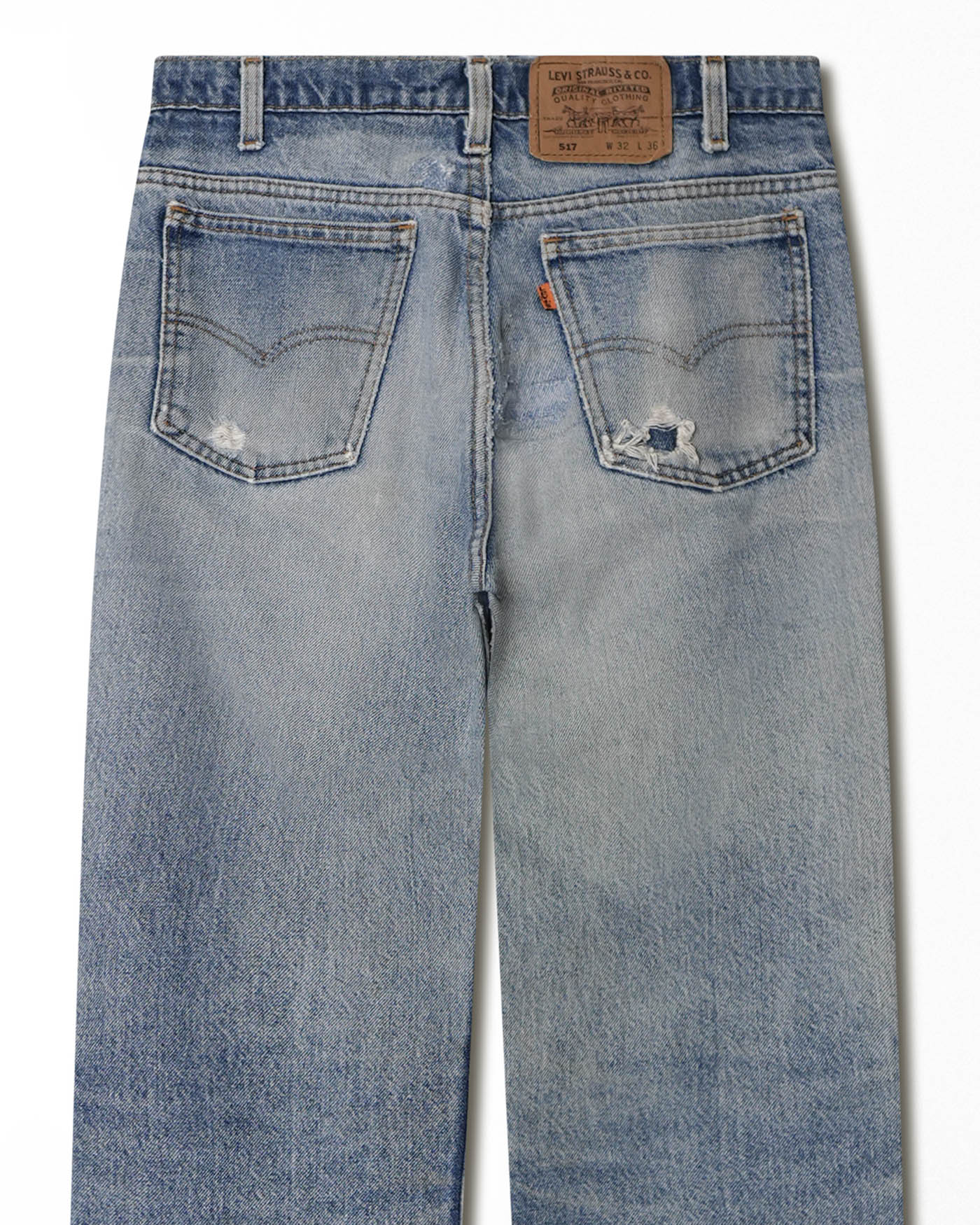 LEVI'S 517 ORANGE TAB MID-WASH JEANS