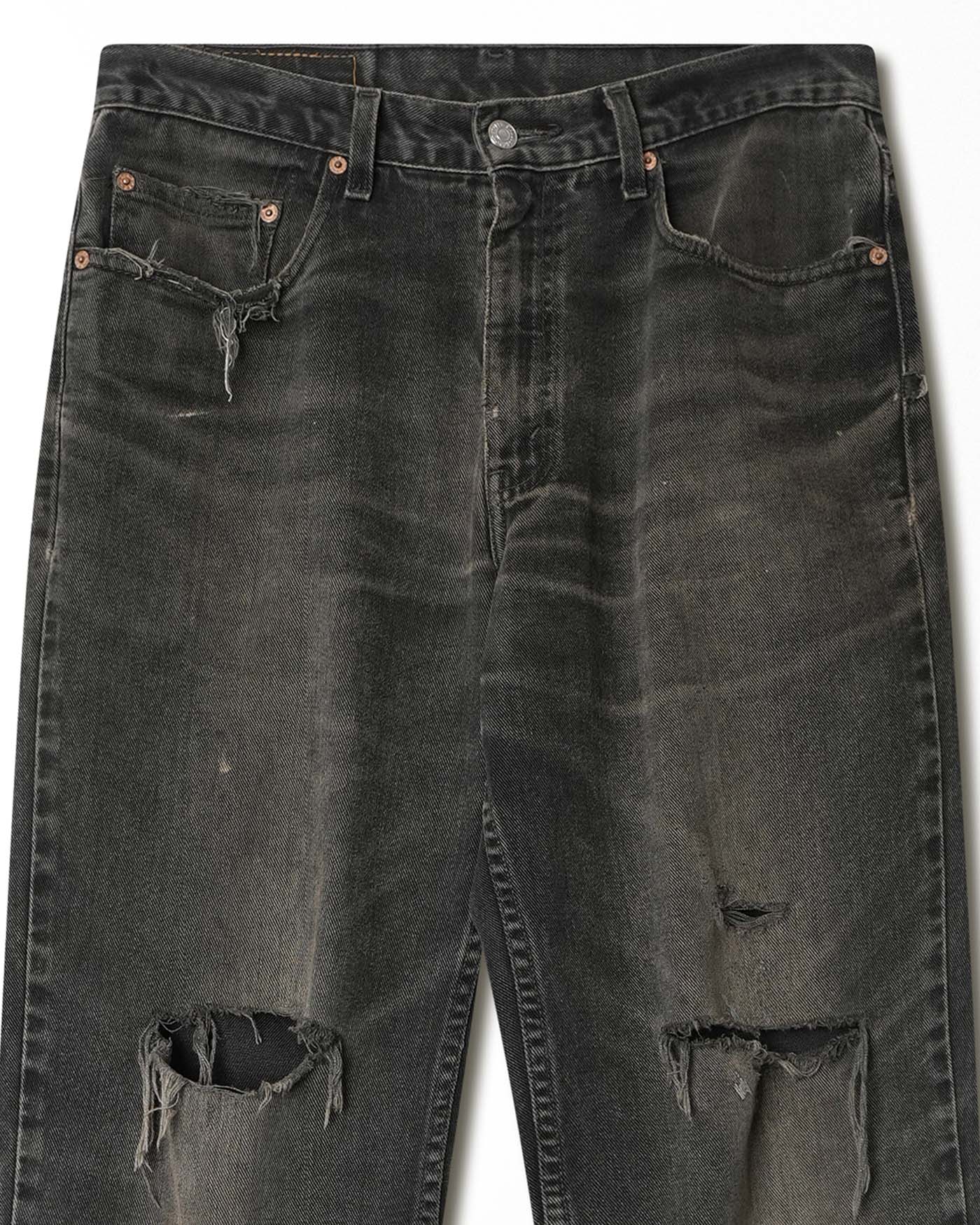 LEVI'S 550 BLACK FADED DENIM
