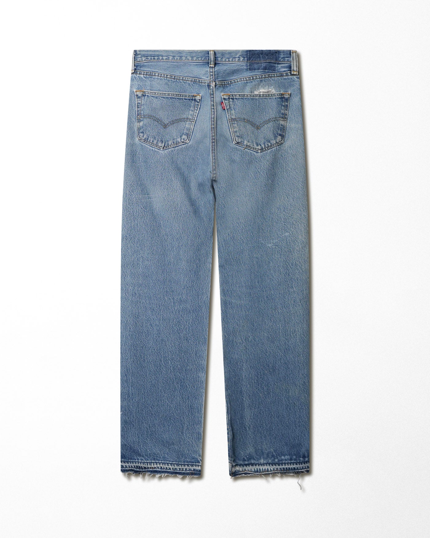 LEVI'S 501 MID-WASH DISTRESSED JEANS