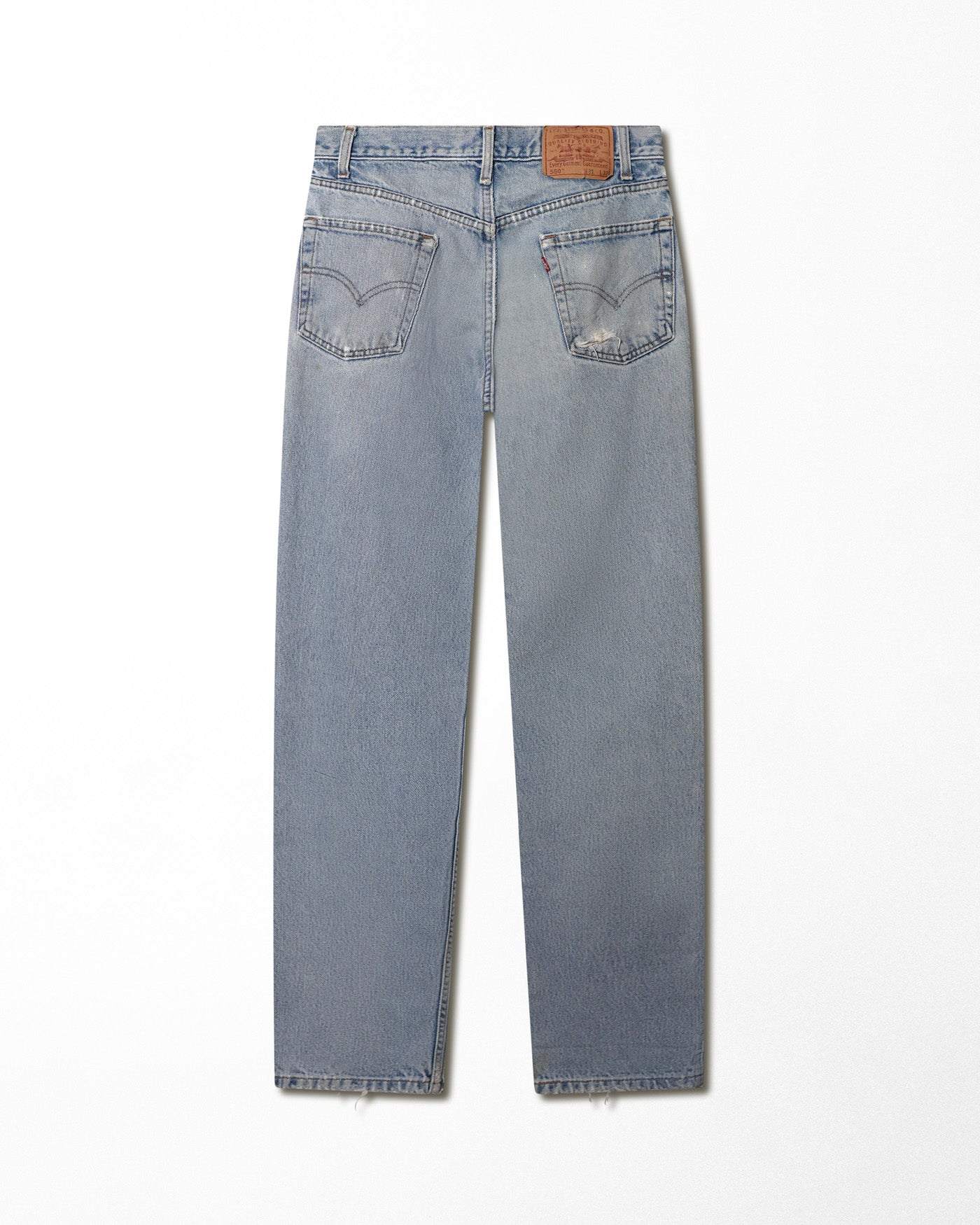 LEVI'S 550 LIGHT WASH DISTRESSED JEANS