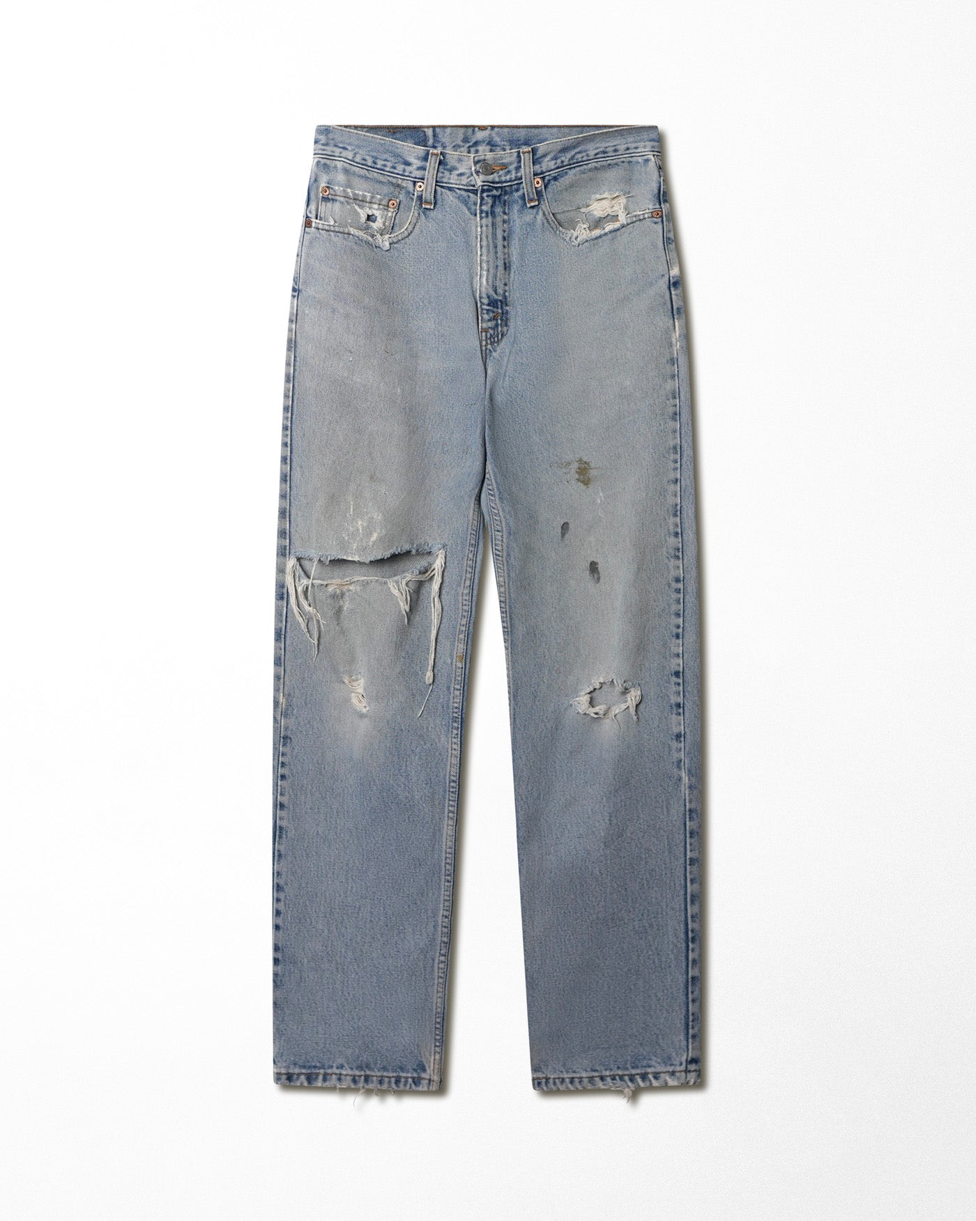 LEVI'S 550 LIGHT WASH DISTRESSED JEANS