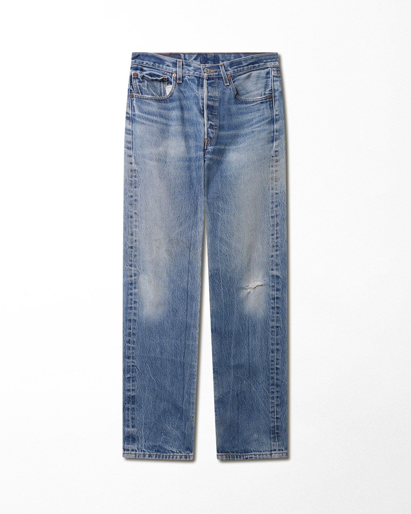 LEVI'S 501 MID-WASH JEANS