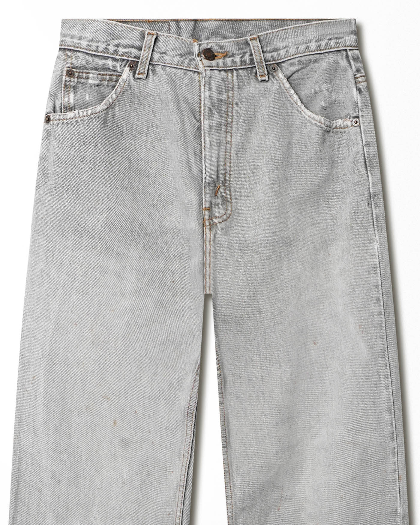 LEVI'S GREY ORANGE TAB FADED JEANS