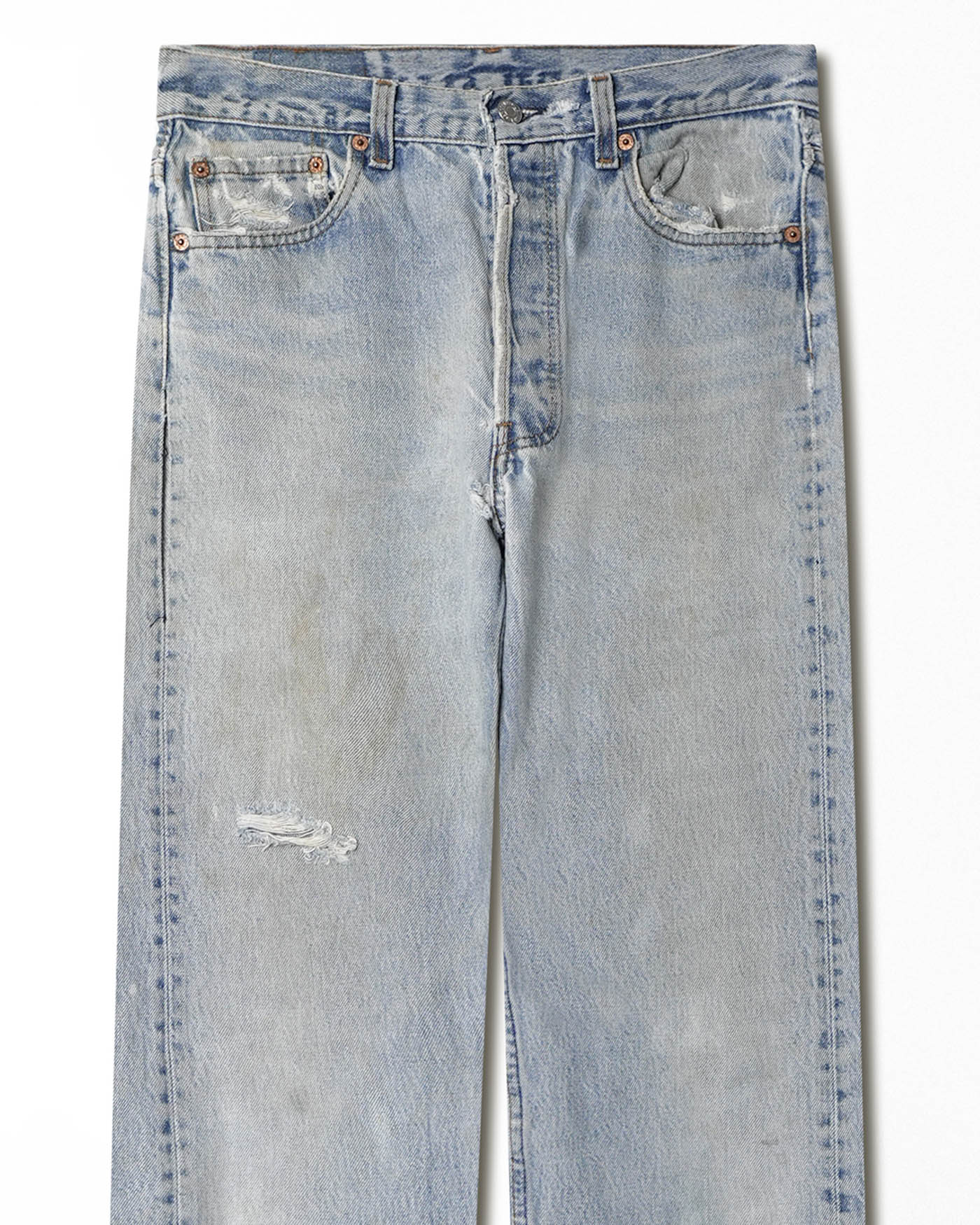 LEVI'S 501 LIGHT WASH JEANS