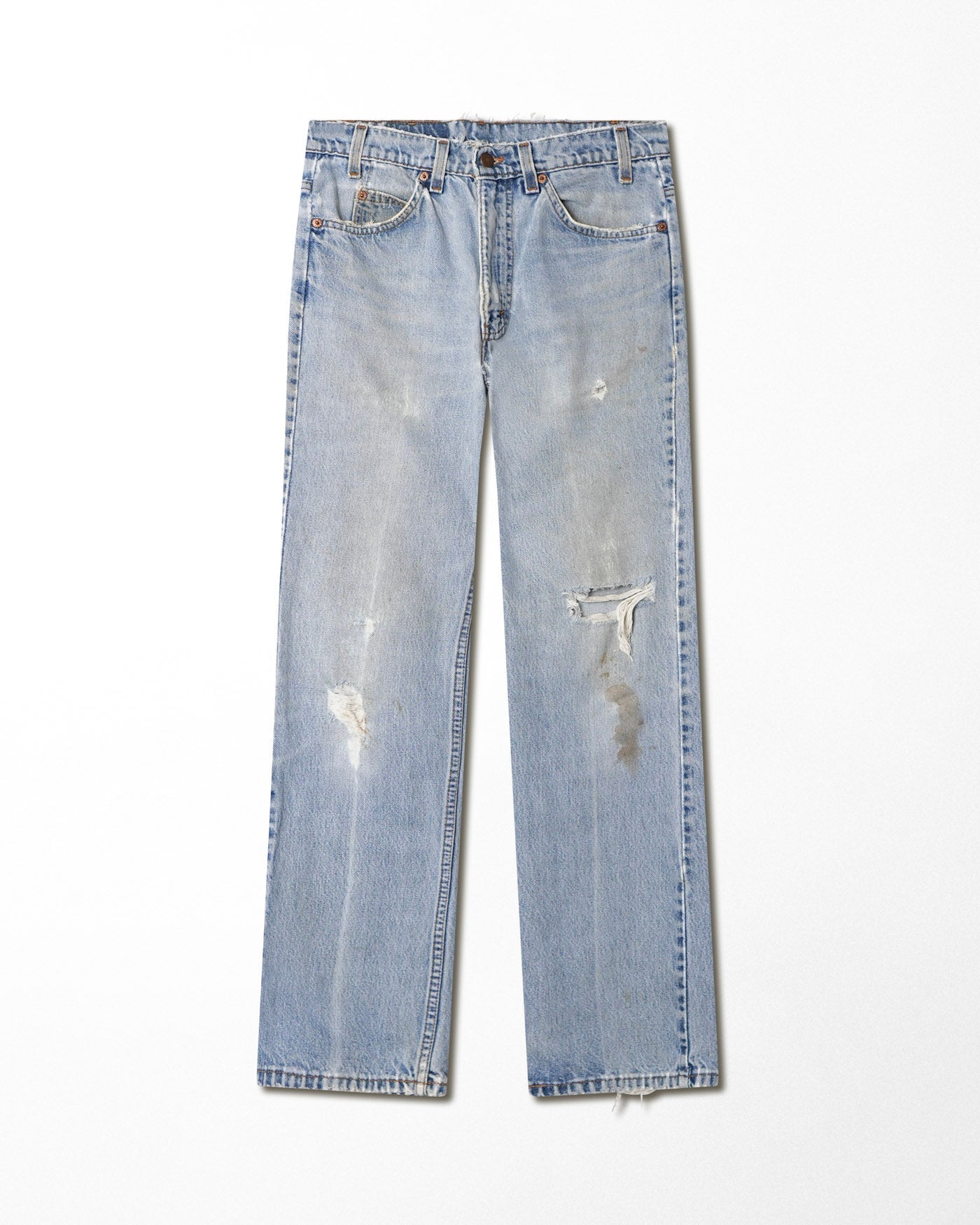 LEVI'S 517 LIGHT WASH DISTRESSED JEANS