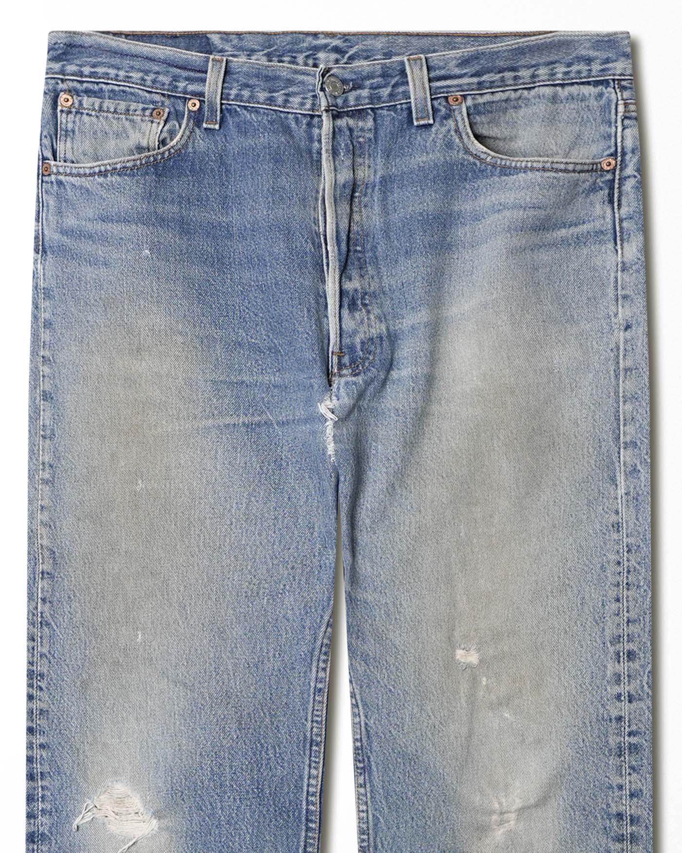 LEVI'S 501 MID-WASH JEANS