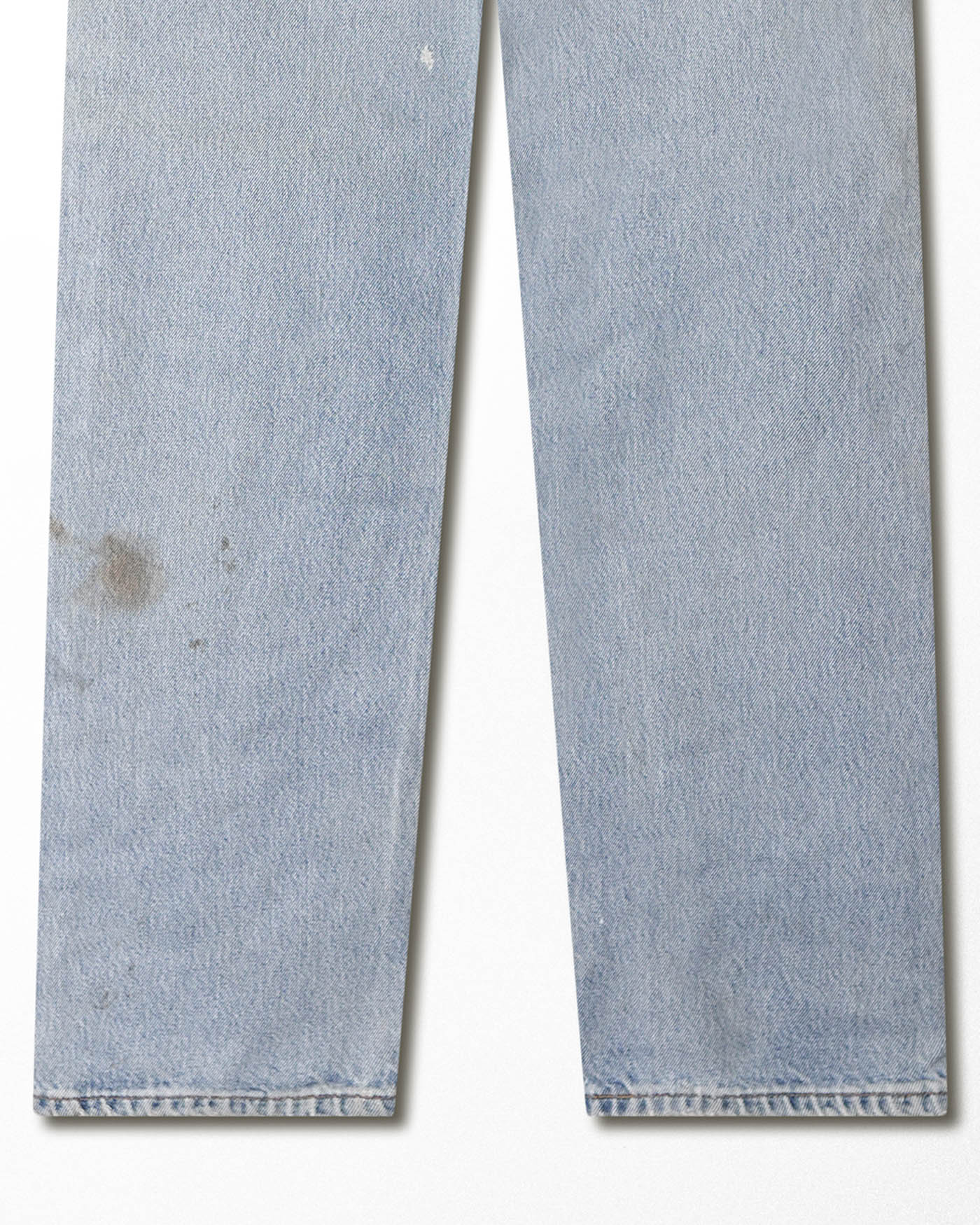 LEVI'S 501 LIGHT WASH STAINED JEANS