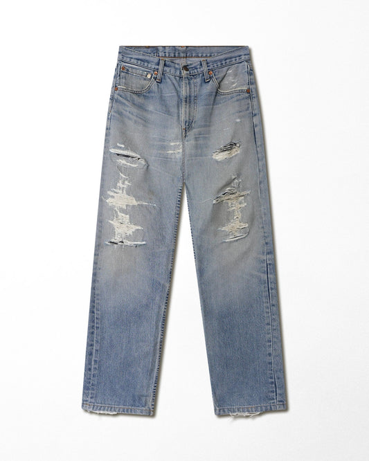 LEVI'S 501 MID-WASH DISTRESSED JEANS