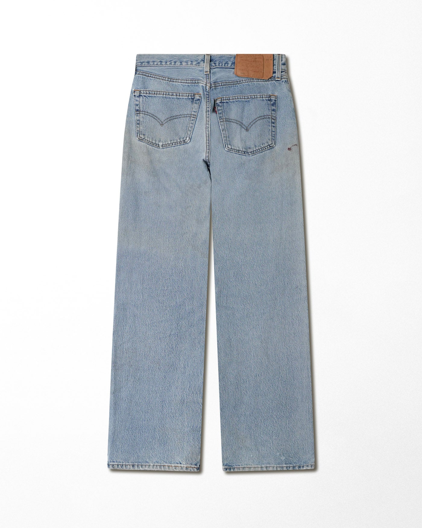 LEVI'S 501 LIGHT WASH STAINED JEANS