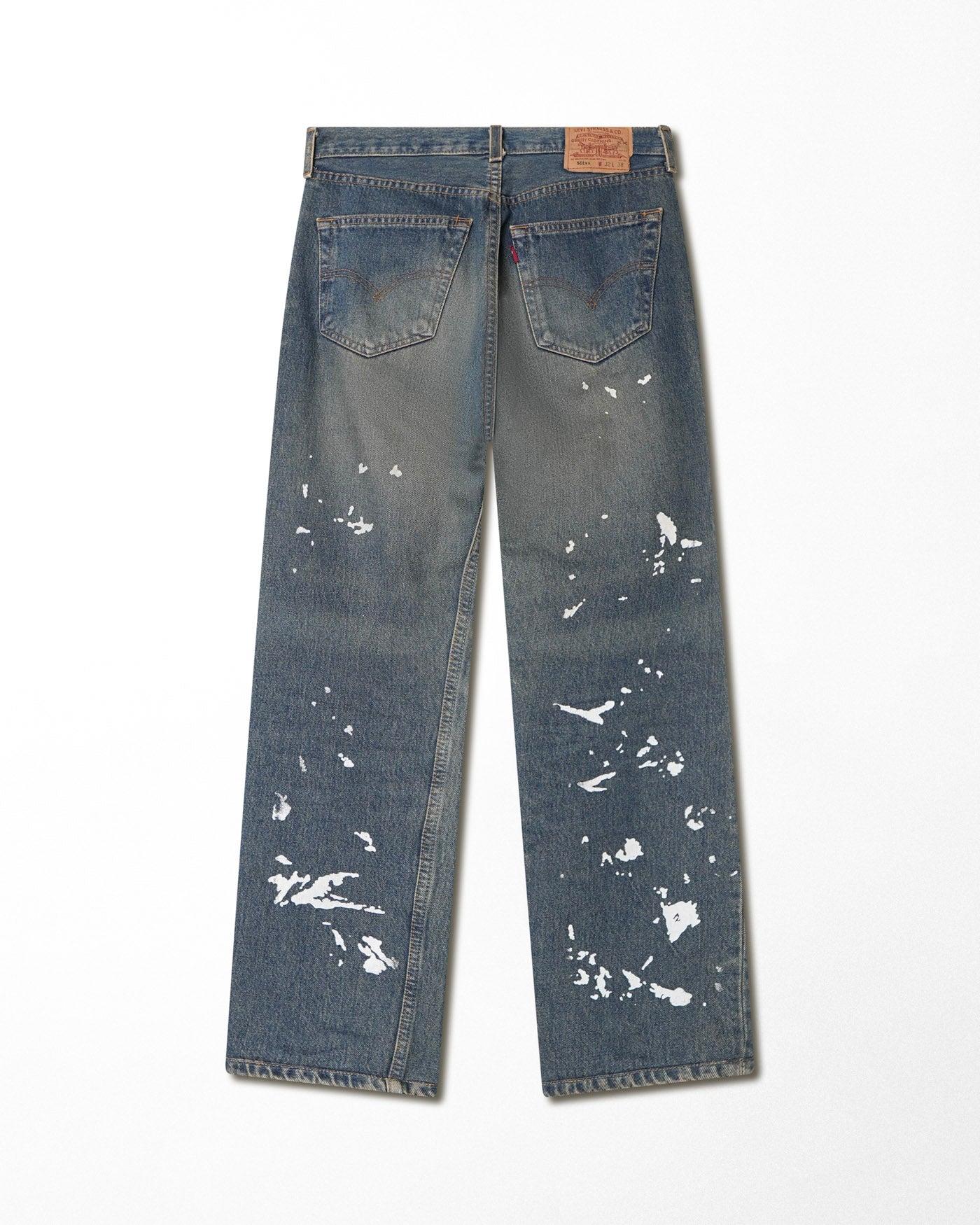 LEVI'S 501XX DARK WASH PAINTER JEANS
