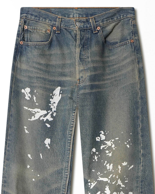 LEVI'S 501XX DARK WASH PAINTER JEANS