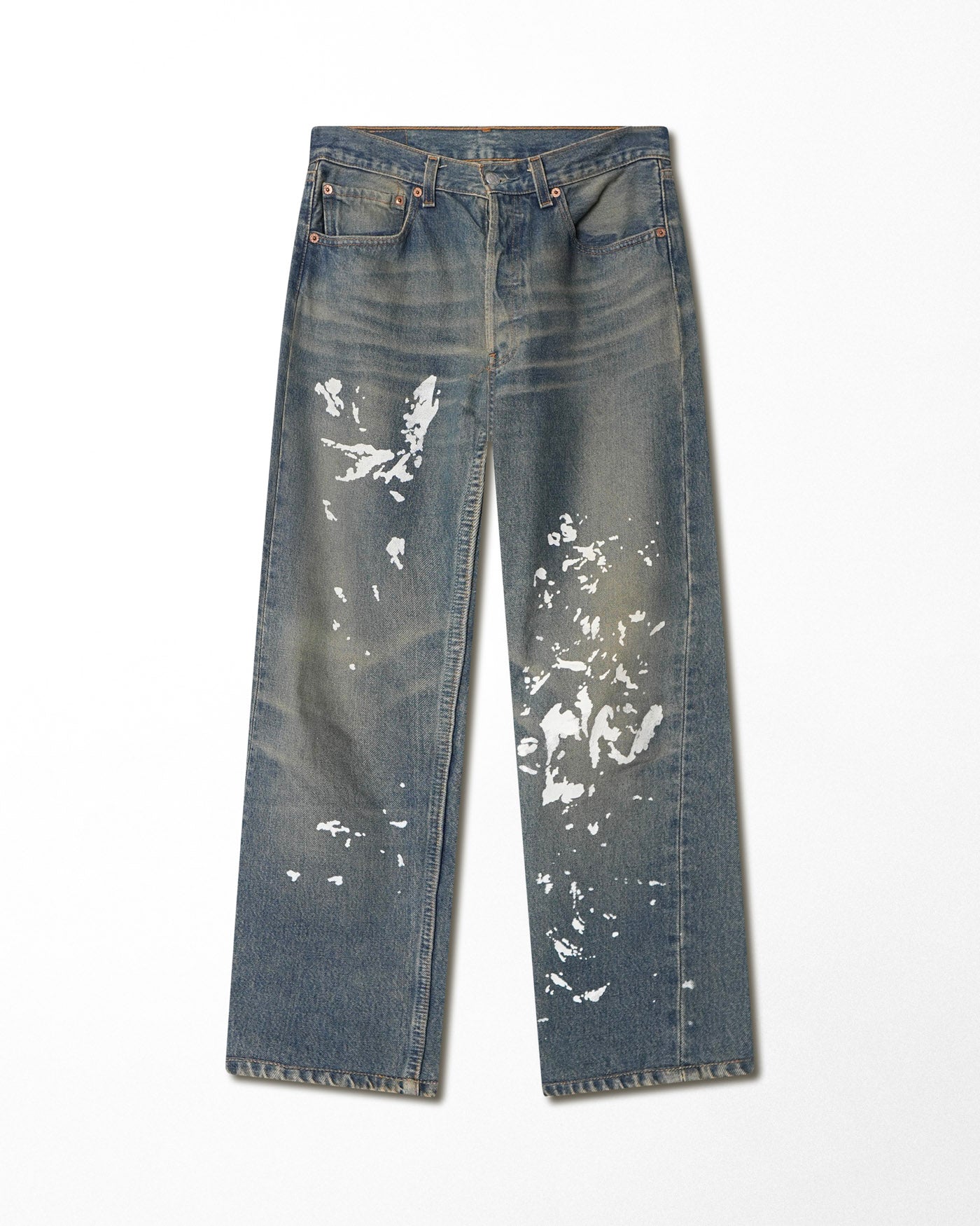 LEVI'S 501XX DARK WASH PAINTER JEANS