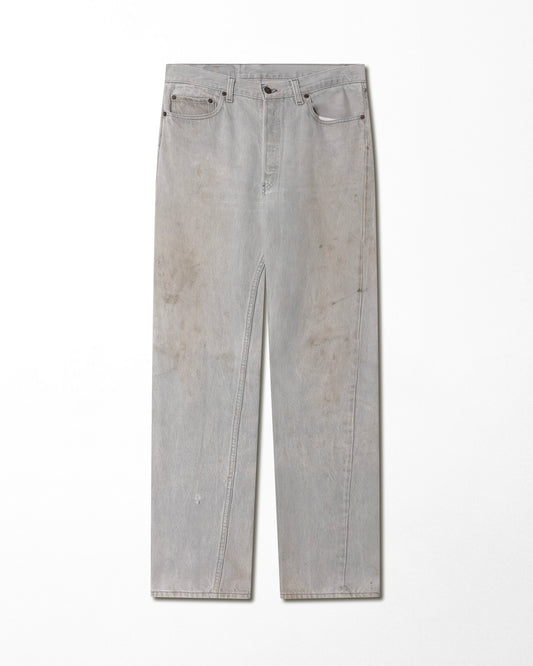 LEVI'S 501 GREY STAINED JEANS