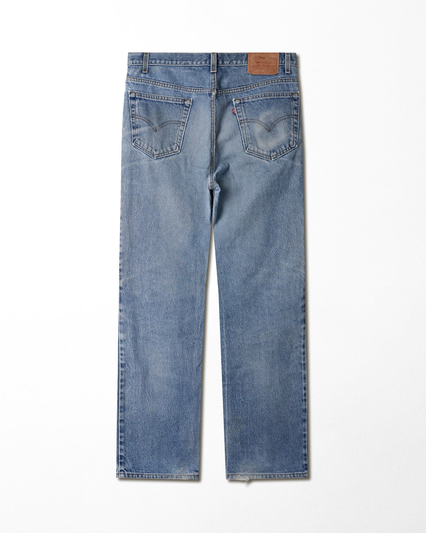 LEVI'S 517 MID-WASH FADED DISTRESSED JEANS