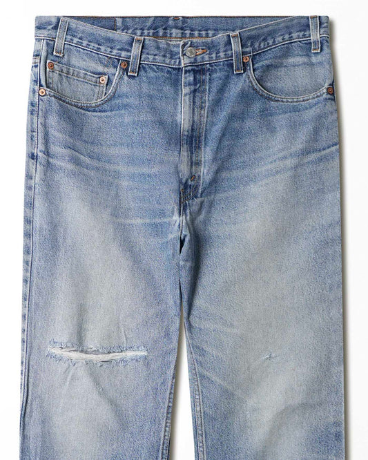 LEVI'S 517 MID-WASH FADED DISTRESSED JEANS